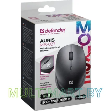 Мышь Defender Auris MB-027 (черный) картинка 5
